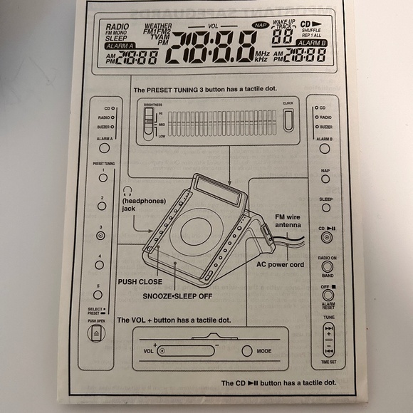 Vintage SONY Dream Machine ICF-CD855V - Picture 10 of 11